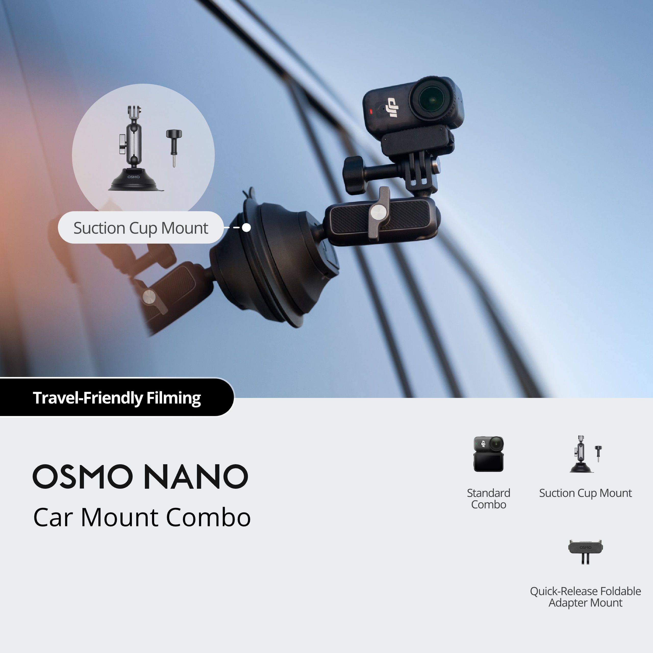 Osmo Nano Car Mount Combo (128GB) — фото 4