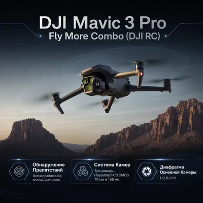 DJI Mavic 3 Pro Fly More Combo (DJI RC) — инфографика